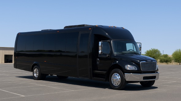 Exterior of Charter Bus Company Gresham's 30 Passenger Minibus in Gresham