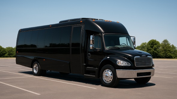 Exterior of Charter Bus Company Gresham's 35 Passenger Minibus in Gresham