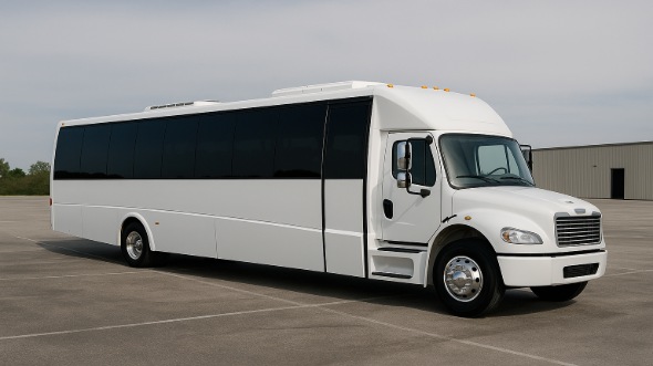 Exterior of Charter Bus Company Gresham's Party Bus in Gresham